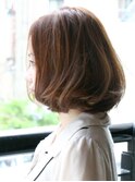 ゆるふわＣカール縮毛矯正のボブ