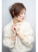 前下がりエアリーショートボブ