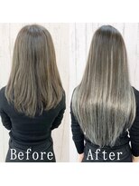 あるじゃんすー 新宿店&nbsp;シルバーアッシュ#シールエクステ#ロングヘア#エクステ#新宿