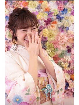 ソレイユ シンサカエ(SOLEIL SHINSAKAE) 着物スタイル♪今っぽおしゃれな成人式ヘアセット☆