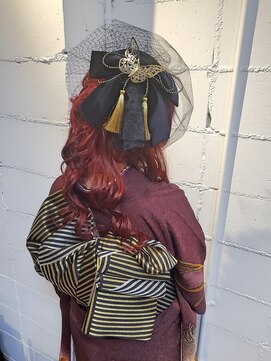 パリスパート2 振袖 ダウンヘアスタイル