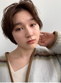 小顔エアリーアンニュイショートベージュ[おもろまち駅]