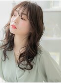 くせ毛風カールウェットヘアショコラベージュa上尾20代30代40代