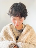 マッシュウルフ　パーマ　コンパクトショート