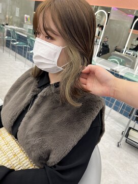 ロンドルーチェ 心斎橋(Lond luce) ダークアッシュ/ミディアムレイヤーカット［髪質改善/縮毛矯正］