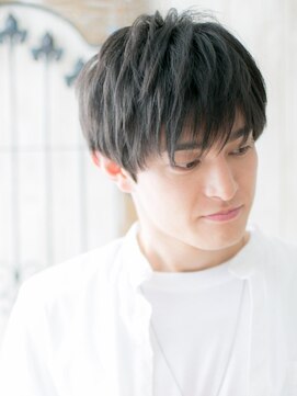 モッズヘア メン 上尾東口店(mod's hair men) シースルー斜めバングで旬な男前！カジュアルショートS上尾