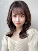 大人かわいい似合わせカット/こなれミディ/美髪/くびれヘア/新宿