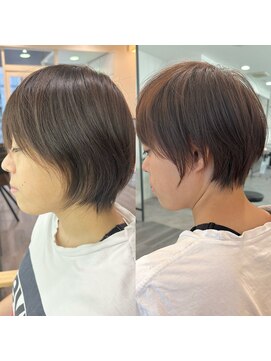 ビューエヒメ(VIEW EHIME) 大人ラフウェーブ20代30代40代ボブブラウンスウィングショート