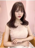ダブルカラー/ベージュ/韓国ヘア/渋谷/レイヤー/顔まわり