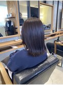 切りっぱなしミディアムボブ