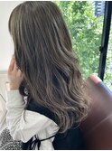 ブリーチなし透明感カラーオリーブベージュグレージュ