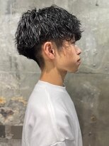 アルフレッド 瑞穂店(alfRed)&nbsp;ツーブロック　マッシュショート　波巻きツイスパ　20代30代