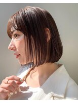 エアー 青山(AIR)&nbsp;シースルーボブ/ベージュブラウン/透明感カラー/前髪