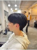 MEN'SHAIRアッシュブラックベリーショートダークアッシュ