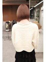 ヴァンシィー(VANCY)&nbsp;【ミニボブ/及川純】ピンクベージュ/ブリーチなしダブルカラー