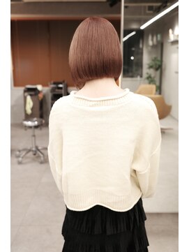 ヴァンシィー(VANCY) 【ミニボブ/及川純】ピンクベージュ/ブリーチなしダブルカラー