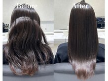 エクレア 神戸三宮(eclair.)の雰囲気（小顔カット+ウルトワトリートメント+プチスパ[before/after]）