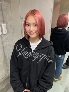 ソル ジングウマエ(SOL JINGUMAE) ハイトーンピンクタッセルボブ