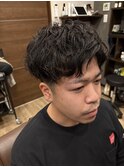 メンズスパイラルパーマ