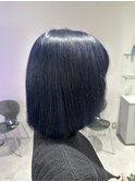 ボブ×ブルーネイビーカラーダブルカラー成増