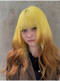 イエロー×ブラウン