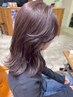 似合わせカット+【透明感と高発色・重ね塗りWカラー】kepカラー　￥14,520～