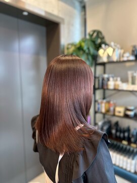 アリアツイン バイ エクラート 池袋西口店(ARiA TWiN by ECLART) 艶ピンク[髪質改善][縮毛矯正]