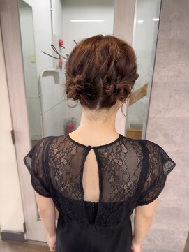 ローウェ 京都四条河原町(Louwe) ツインアレンジ/羊ヘア/お団子アレンジ/四条河原町