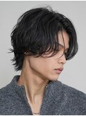名古屋フェザーパーマ名駅ニュアンス毛流れ波巻きシャドウパーマ