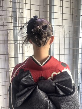 ウム(UMM) 成人式ヘアセット / リボンアレンジ