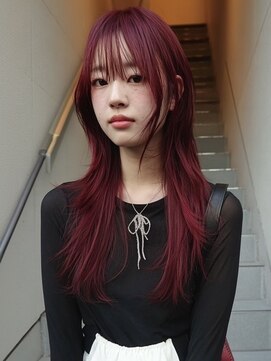 ネハス 名古屋栄店(nehus.) ウルフカット/レイヤーカット/ブリーチなしダブルカラー