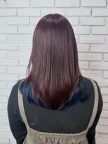 レーベン(Leben) #インナーカラー #ボルドー #ブルー