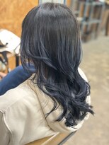 リッカヘアー(Ricca hair)&nbsp;プリン活かし/ナイトブルーグラデーション