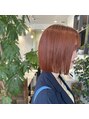 ソースバンダイ 万代(SOURCE) パッっとボブ×オレンジカラー