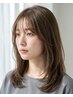 【艶カラーも白髪染めも◎】似合わせカット+透明感カラー¥12000