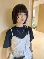 エノウ(enow)&nbsp;顔まわりレイヤー× ナチュラルボブ enow赤坂