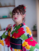 美容室 リズヘアー 稲毛店(Riz hair)&nbsp;浴衣おだんごルーズアップ