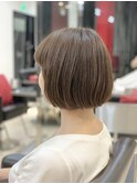 《D‘ciel工藤富生》スッキリボブスタイル×アッシュベージュ
