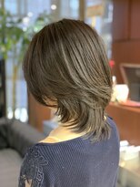 クオリス 上板橋店(QUALIS) 30代40代大人女子/美くびれひし形レイヤーカット/ココアブラウン