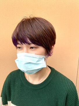 クロエ バイ ラヴィズム 小針店(CLOE by LUVISM) パープルのインナーカラーショート