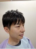 好印象 ビジネス リクルート 就活 七三 マッシュショート 黒髪