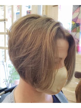 ヘアーメイク デコ トウキョウ 大島店(hair make Deco. Tokyo) ミルクティーベージュカラーとグラボブが可愛いです