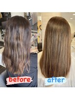 サウンドブイ(sound V) 複雑履歴のお客様でも綺麗な艶髪ストレートに