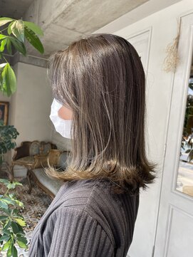 ニュートン(NEWTON) 【NEWTON×川島】秋スタイル×ハイライトオリーブグレージュ