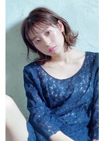 クシュ 所沢西口プロぺ通り(kusyu... )&nbsp;ペールベージュセクションカラーグラデーションカラー外ハネボブ