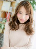 綾瀬/髪質改善/ドーリーガール☆ハイトーンカラー大人波巻き♪e