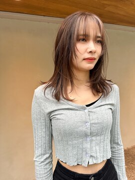 オーリーエトワ 御器所(oorry.etwa) 【OORRY.etwa】顔まわりデザイン×インナーピンクベージュ