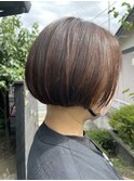 ショートボブ インナーカラー 30代/40代