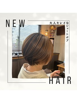 ルーム(ROOM) 大人可愛い★20代30代40代ナチュラル前下がりショートボブ丸み◎