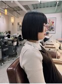 ＊黒髪ボブ×顔周りカット＊